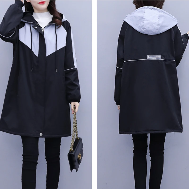 Женское зимнее пальто очень большого размера плотный теплый тренчкот с