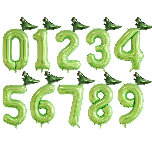 Green C 1 компл. Динозавр фольга гелий мультфильм 40 дюймов количество шары День рождения украшение детские игрушки динозавр забавные подарки детский душ - Цвет: Green C