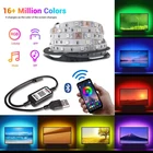 Светодиодная лента Bluetooth USB 5050 SMD DC 5V USB RGB Light s Гибкая Светодиодная лампа лента RGB TV украшение рабочего стола