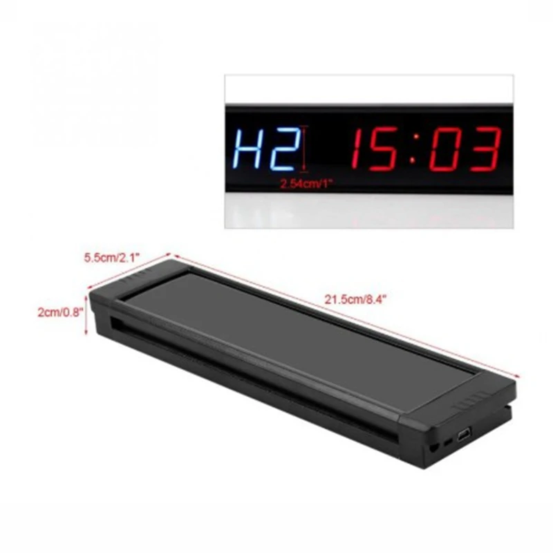 

Gym Timer Stopwatch with Remote for Gym Fitness Training Ideal Interval Timer Clock with Wall Mount Brackets