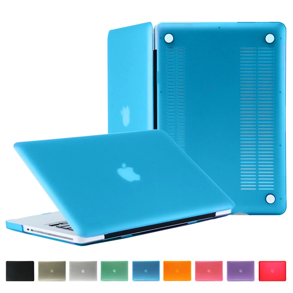 Матовый однотонный прорезиненный Жесткий Чехол для Apple Macbook Air Pro Retina Touch Bar 11 12 13 15 16