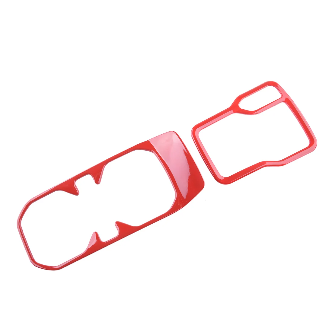 

Глянцевая красная панель переключения передач + Крышка держателя стакана для воды, 2 шт., автомобильные аксессуары для Jeep Wrangler JL JLU 2018 2019 2020