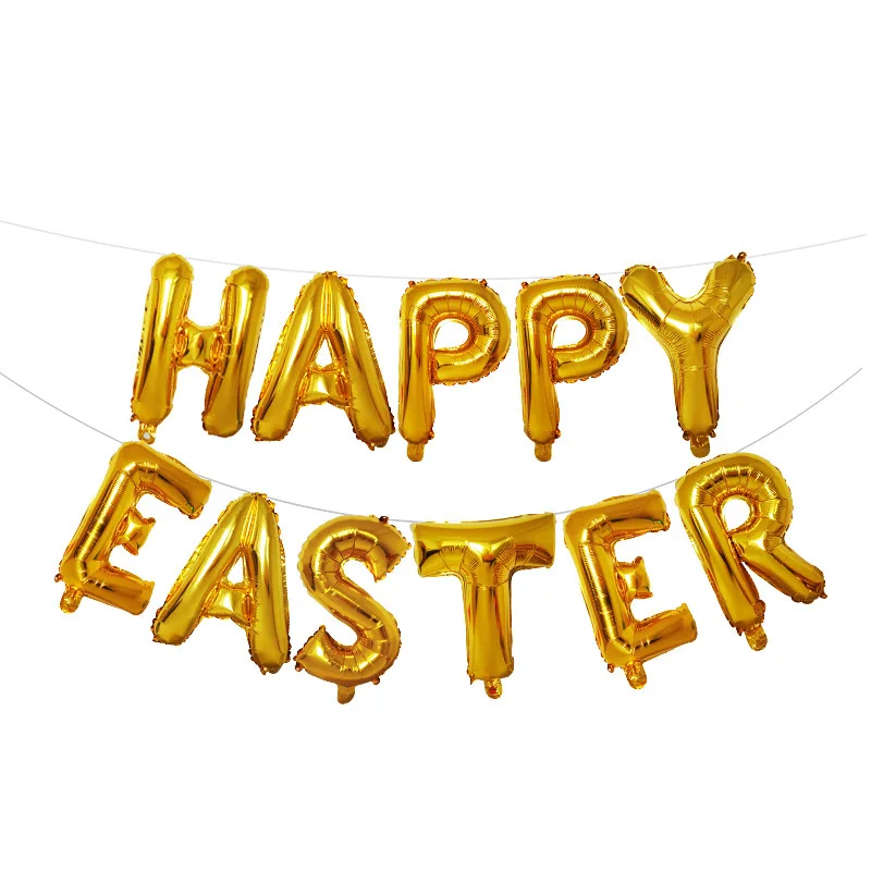 Пасхальные шары happy easter globos детские игрушки из кроличьей фольги воздушные для