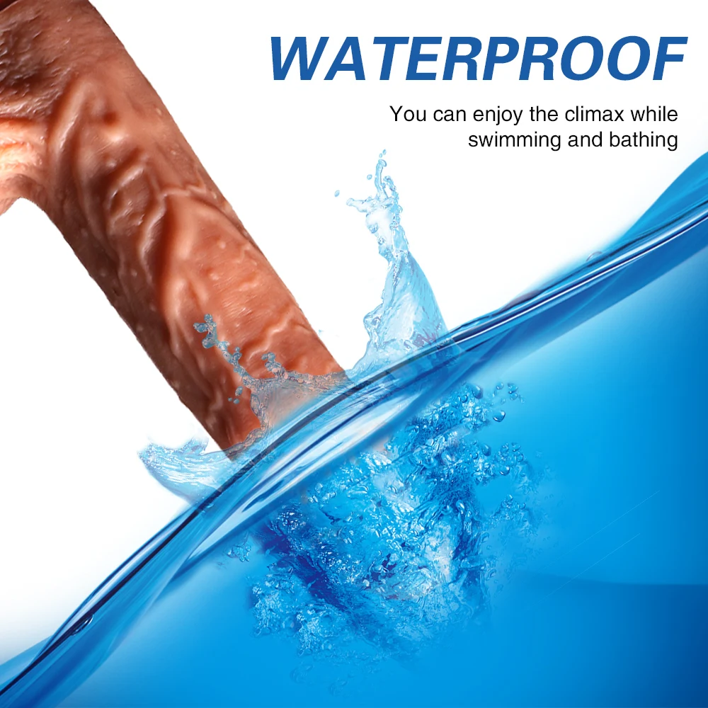 Реалистичный фаллоимитатор вибратор с электрическим подогревом большой пенис