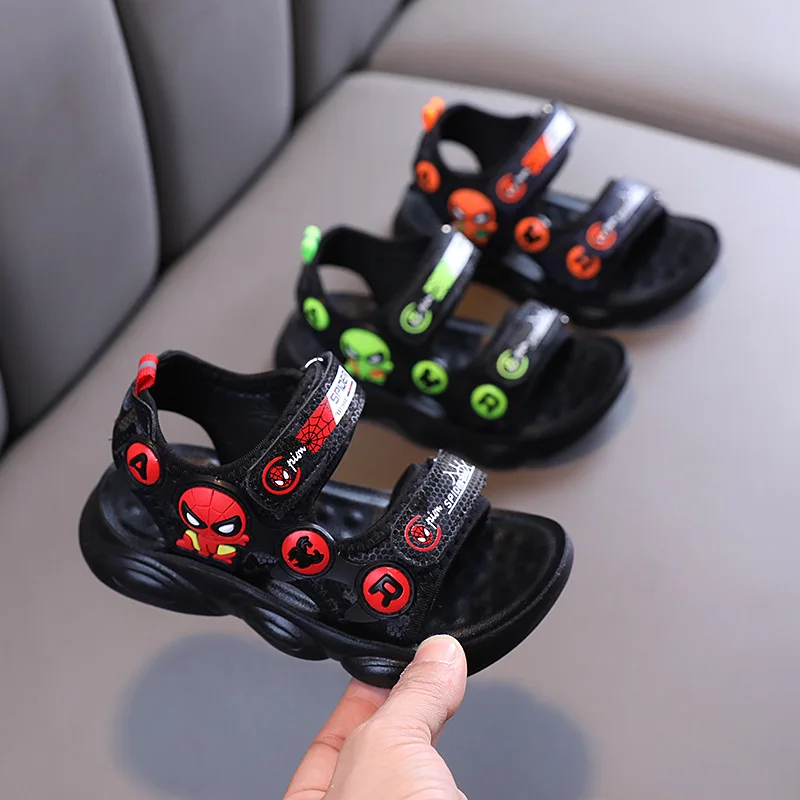 

Disney Fashion Save World Spiderman Sneakers Kids Summer Breathable Children Sandals Elegant Breathable Brave Boys Shoes