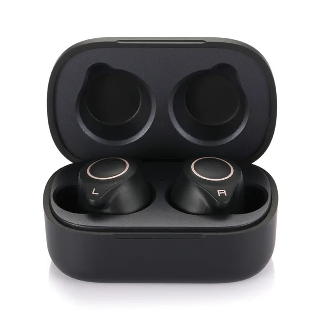 W1 беспроводные наушники HiFi Bluetooth 5,0 наушники, Спортивная гарнитура QCC3020 Поддержка APTX HD для funcl AI с микрофоном гарнитура - Цвет: Черный