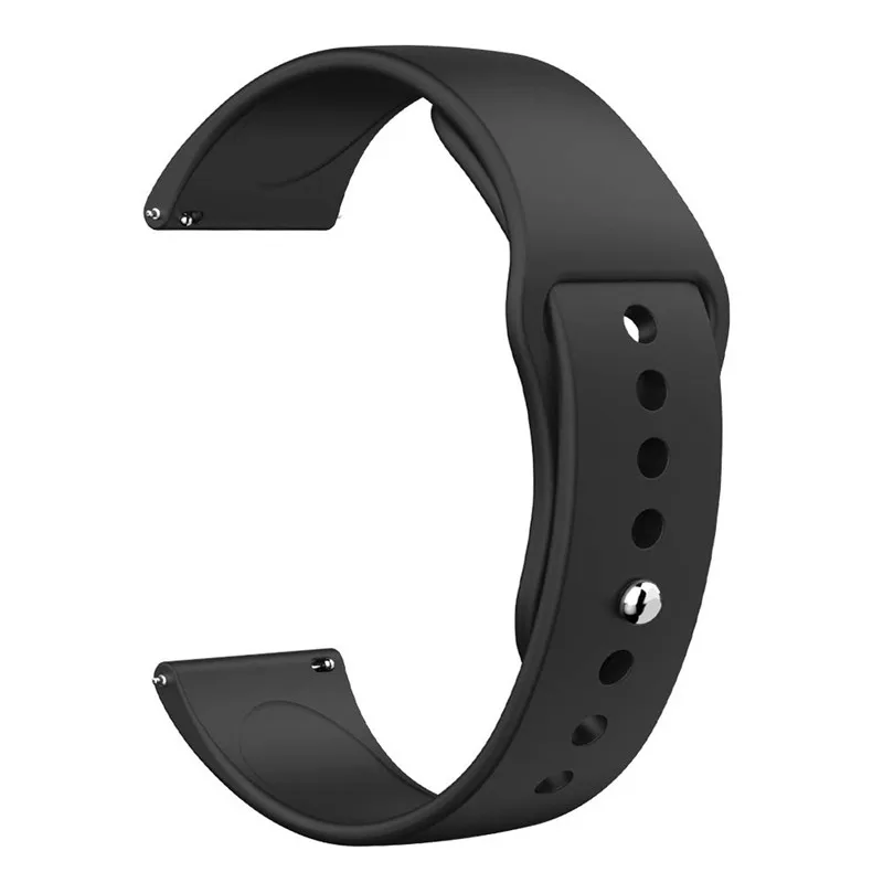 Браслет Для Xiaomi Amazfit Bip Band 20 мм силиконовый мягкий спортивный Браслет Для Xiaomi Huami Amazfit Bip Younth браслет для умных часов - Цвет ремешка: black