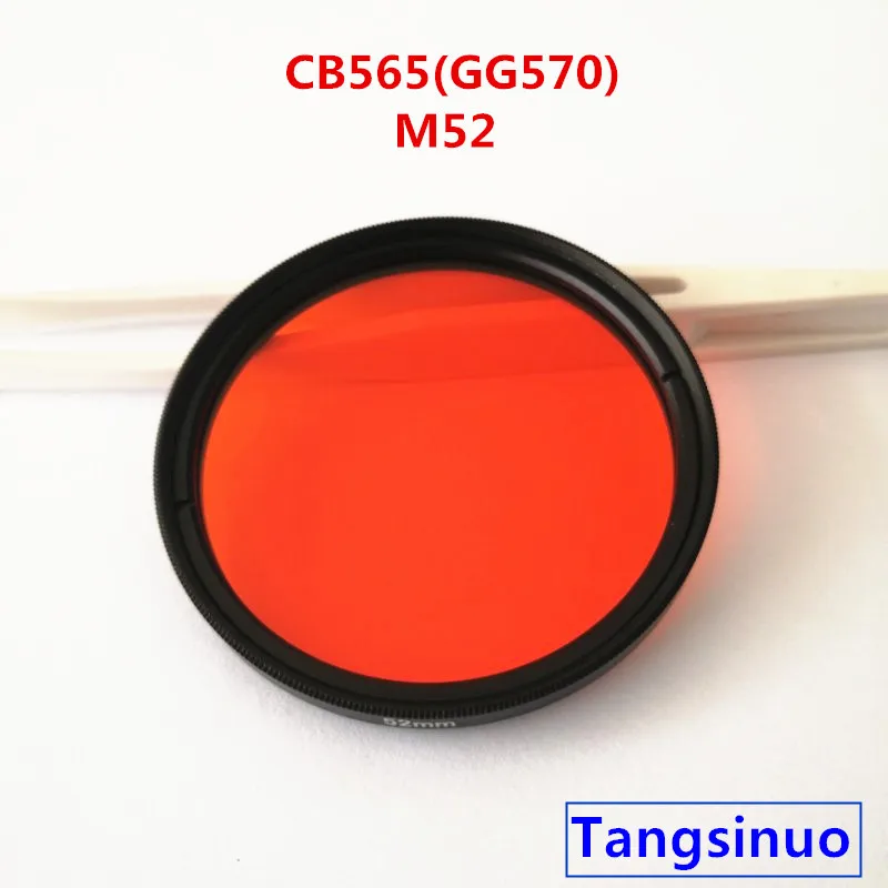 

M52 565nm IR Infrared Long Pass Filter Red Optical Glass CB565 GG570 for camera photography