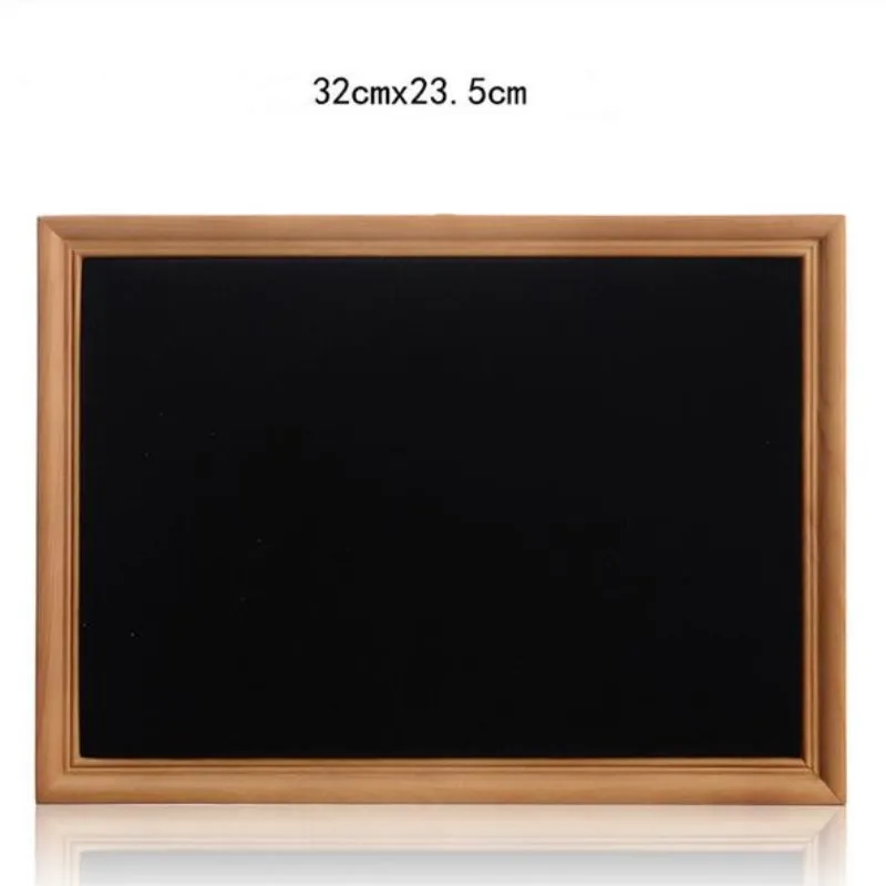 2-Lacquer Black 1 шт. твердые деревянные бархатные Серьги Подставка для подвесок ювелирные изделия дисплей рамка стойка для ювелирных изделий - Цвет: 2-Lacquer Black