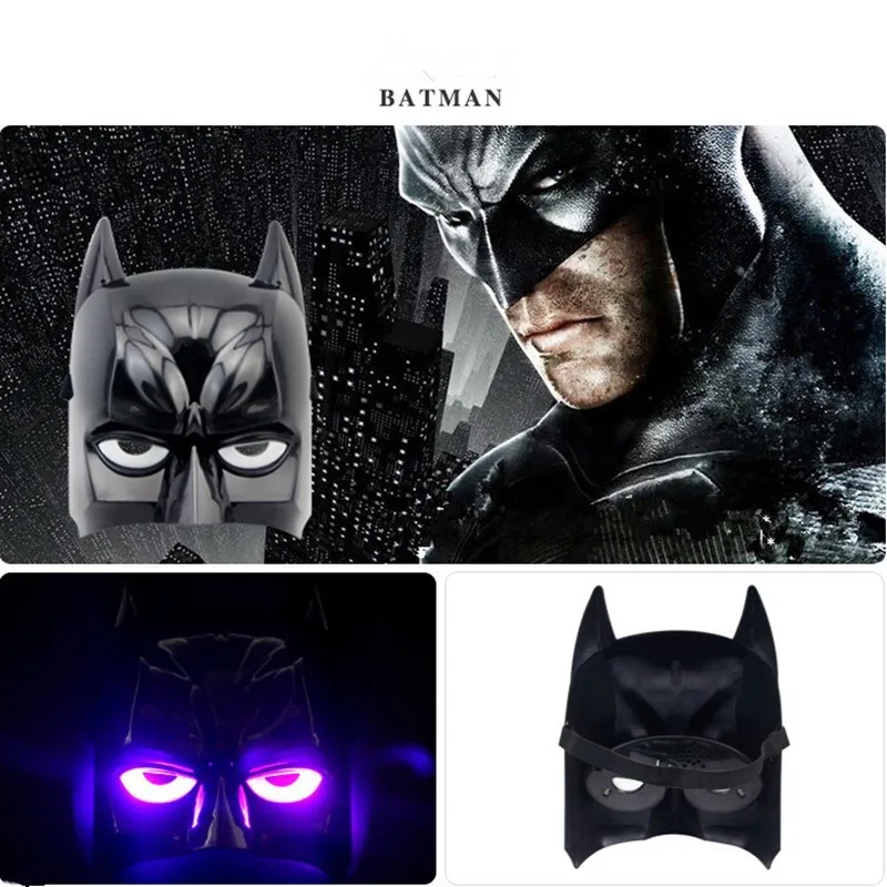 100pcs/lot Led Batman Masks Spiderman America Captain Iron Man Hulk Star Wars Mask Halloween Party Cos Superhero Props | Дом и сад