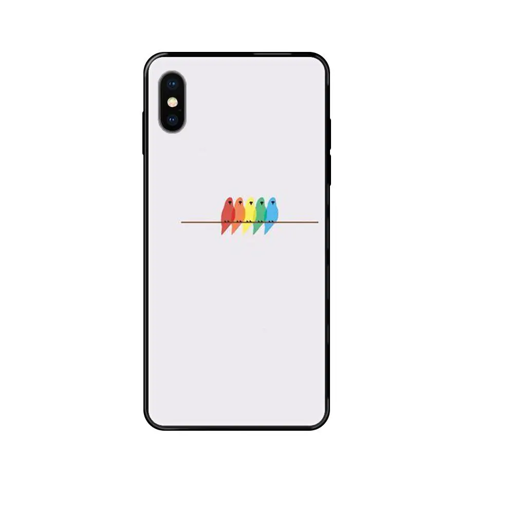 Soft Accessories Case For Apple iPhone 11 12 Pro 5 5S SE 5C 6 6S 7 8 X XR XS Plus Max Lovely Birds On A Wire | Мобильные телефоны и