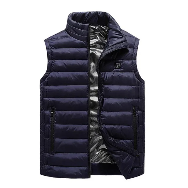 

Usb Charging Black Heated Vest For Men And Women Winter Fashion Electric Heating Jacket Fishing Vest USB Heated Jacket Outdoor