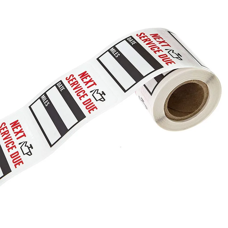 Наклейка с напоминанием об обслуживании замены масла наклейка на окно наклейки