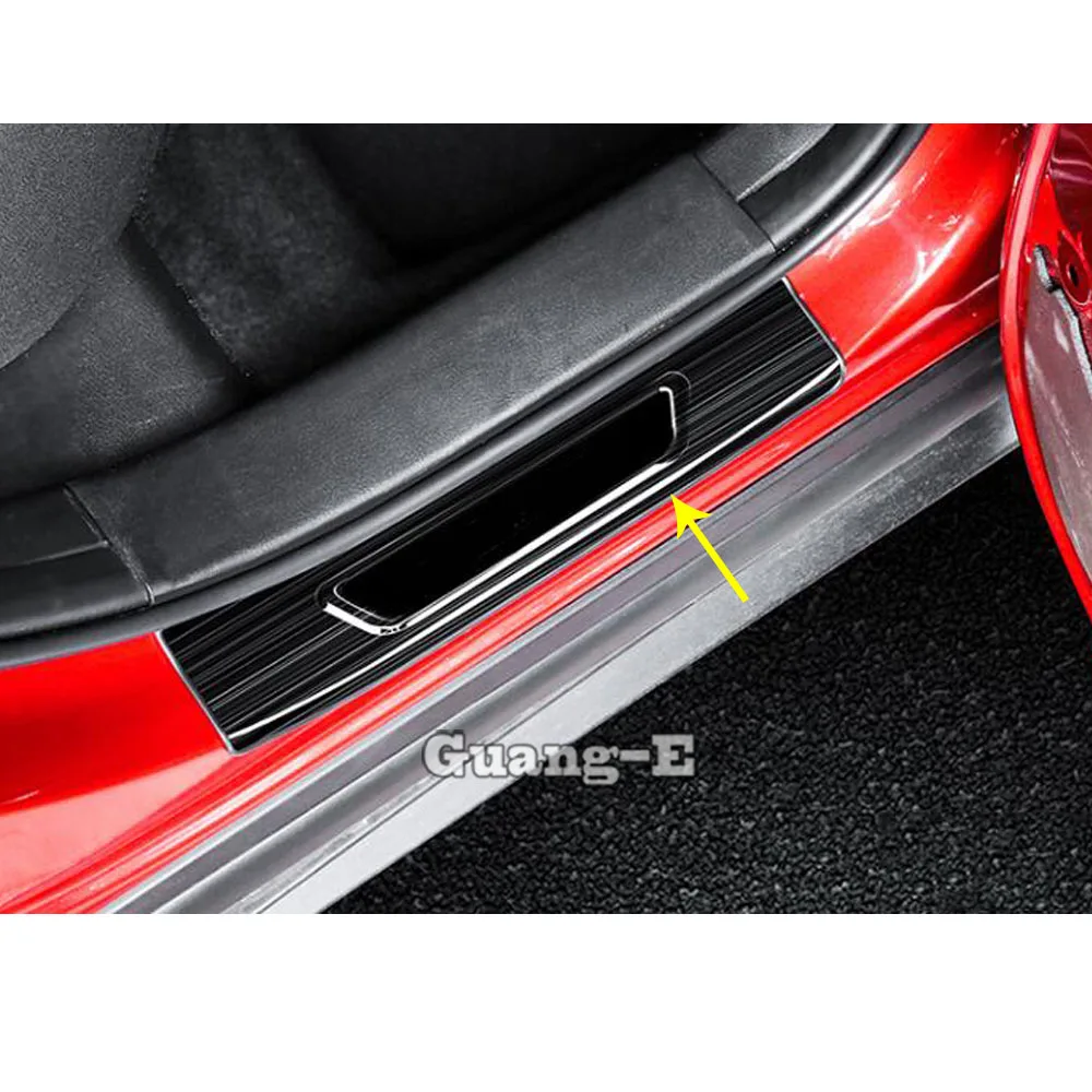 

Для Mazda CX-30 CX30 2020 2021 стайлинга автомобилей нержавеющая сталь педаль двери потертости крышка порога палки внешние снаружи 4 шт.