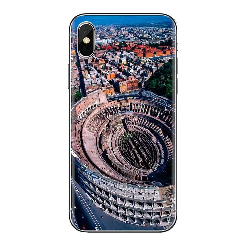 The Famous colosseum Rome Italy Soft Transparent Cases For Samsung Galaxy S3 S4 S5 Mini S6 S7 Edge S8 S9 S10 Plus Note 3 4 5 8 9 |