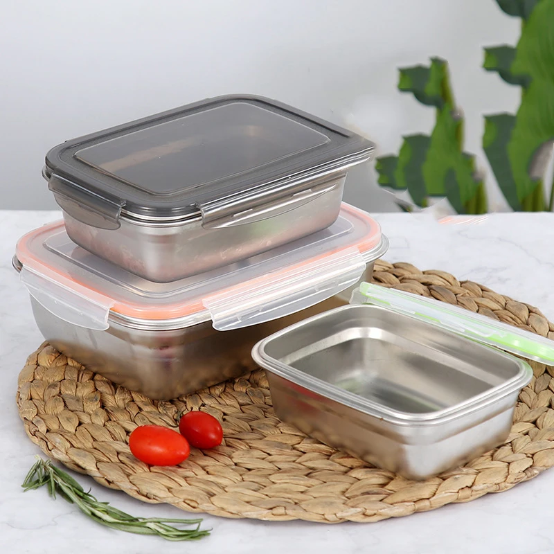 

Stainless Steel Lunch Box Bento Box For School Kids Office Microwae Heating Lunch Container Food Storage Box Travel Camping