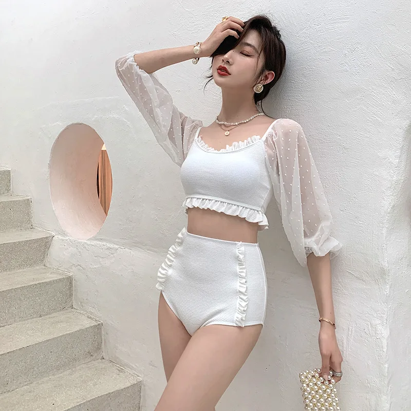 

Women Sexy Bikini Sets Solid Lace Sexy Patchwork 2 Piece Swimwear Ladies Summer Swimsuits Beachwear