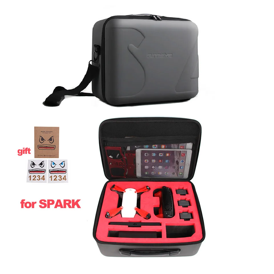 for DJI SPARK Mavic сумка с жестким каркасом водонепроницаемый ящик для хранения противоударный чехол для DJI MAVIC 2/MAVIC PRO/MAVIC Air/SPARK w/плечевой ремень - Цвет: for DJI SPARK