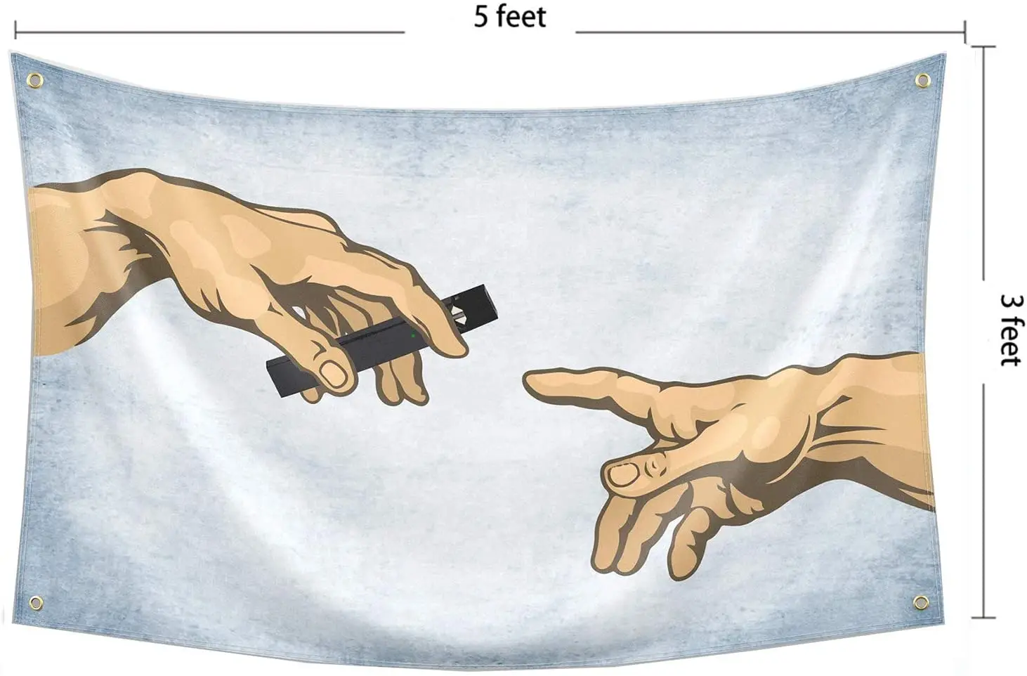 Проходящий флаг юула баннер 3x5 футов забавный плакат устойчивый к УФ-излучению