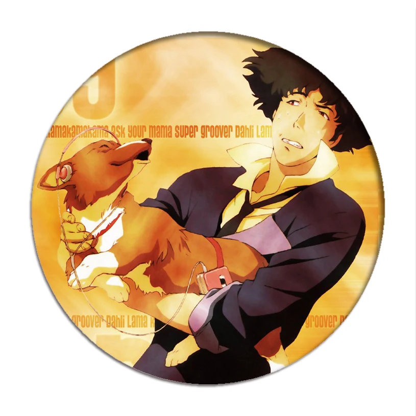 Cowboy Bebop Значки для косплея Спайк шпилька брошь икона Коллекция сумок Jet Black Faye