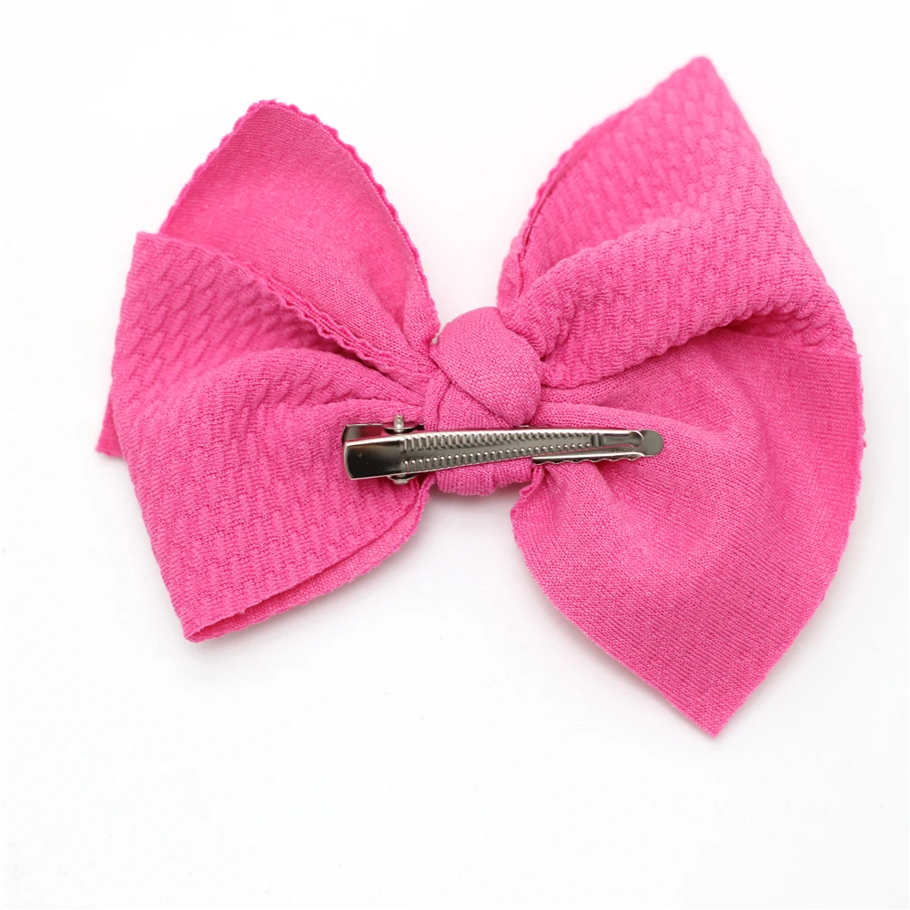 2 шт. детская заколка для волос с грязным бантом новорожденных девочек однотонные