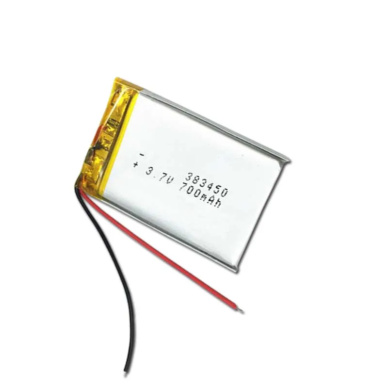 3 7 V Lipo cells 383450 700mah литиевая полимерная аккумуляторная батарея для MP3 Power Bank GPS bluetooth