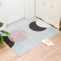 nordic geometry home door mat entrance hall carpet pvc wire loop mat ins door mat living room floor mat bathroom non slip rug