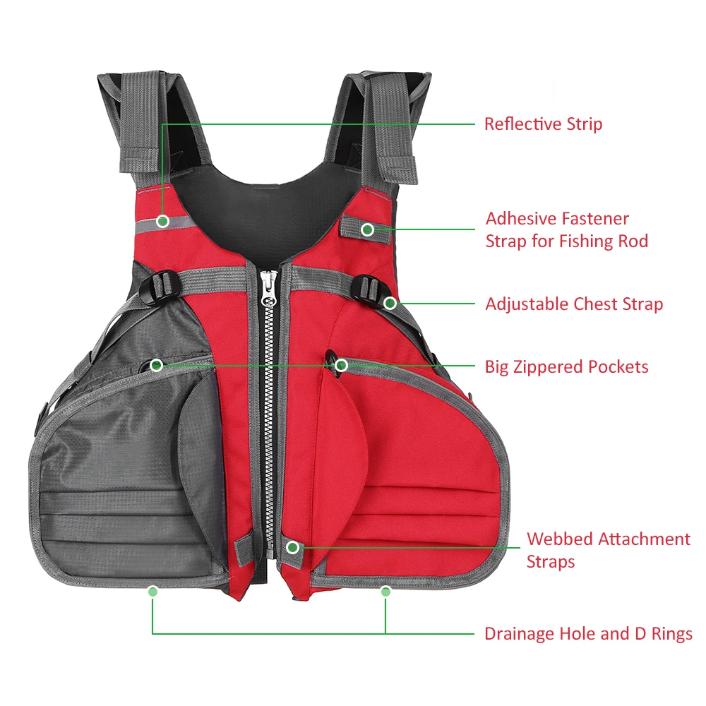 Взрослый спасательный жилет для занятий спортом на открытом воздухе мужской