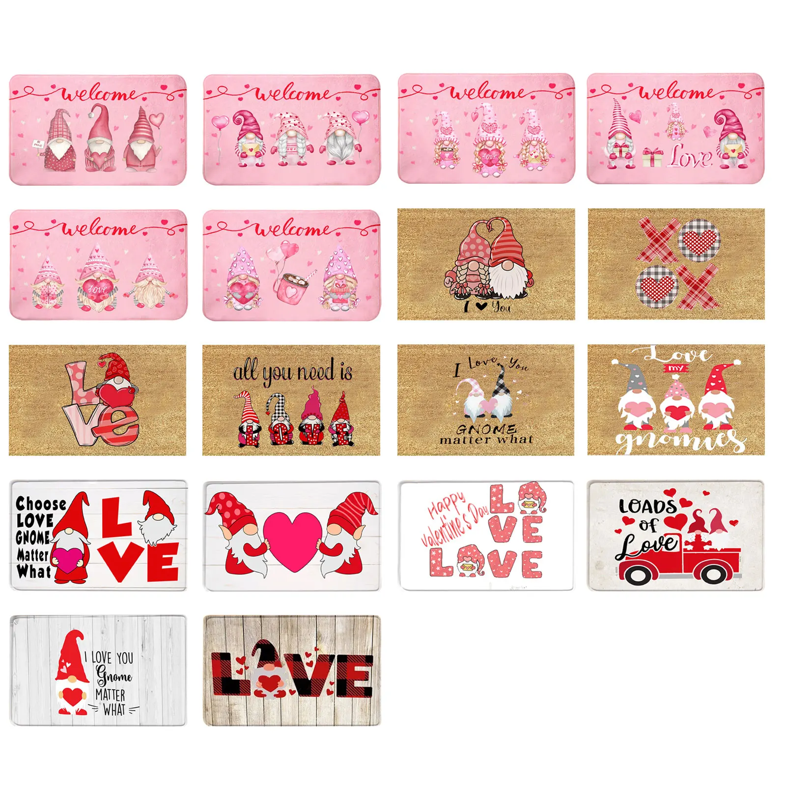 

Кожаный коврик для ванной на День святого Валентина, супер яркий Быстросохнущий напольный коврик для ванной, легко чистится, коврик для ван...