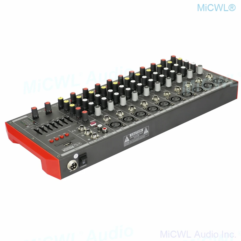 Портативный Аудио миксер Pro MG12 Bluetooth 12 каналов USB MP3 7 полосный эквалайзер DJ Live Mixer MG6