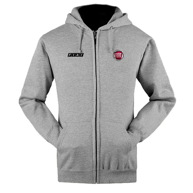 

2021 Fiat logo zipper sweatshirts coat custom 4S shop zipper hoodie jacket