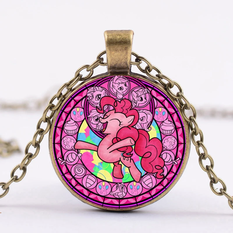 Style 18 SONGDA модное ожерелье My Little Ponies Волшебная Радуга лошадь для маленьких девочек длинная цепочка ожерелье в подарок на день рождения Аниме ювелирные изделия - Окраска металла: Style 18