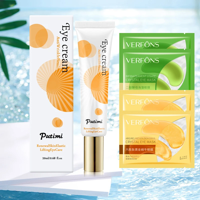 

Anti-Wrinkle Anti-aging Eye Cream Moisturizing Against Puffiness And Bags Remover Dark Circle Eyes Care Gel Eye Mask Lip Mask