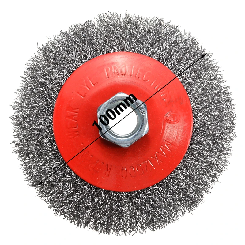 1 шт. проволочное колесо щетка Клиренс линия гофрированная проволочная