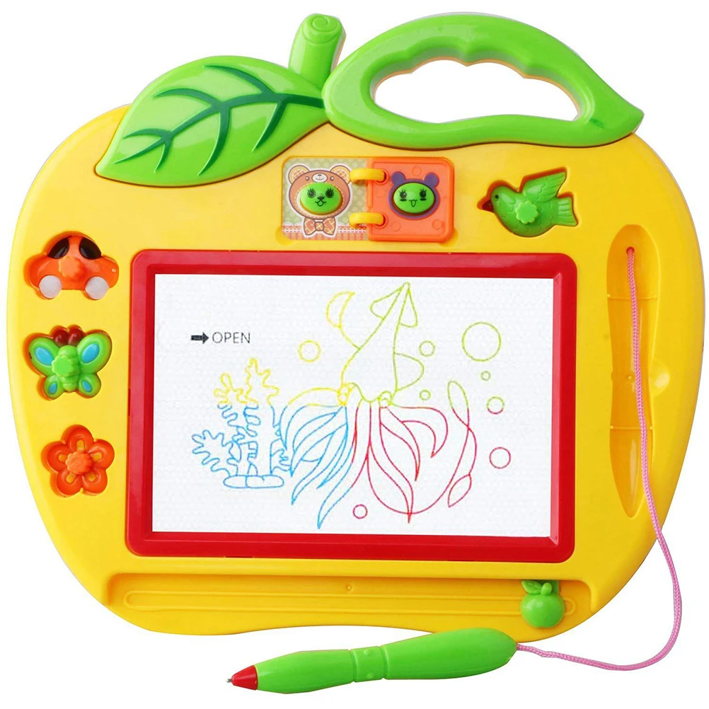 Baby Creative Magnetic Artboard With Pen And Cute Image Seal Educational Color Development Toys For Kids #40 |