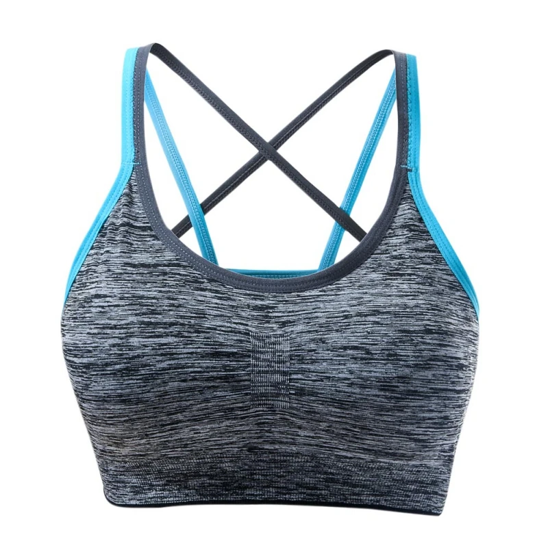 

Women's Medium Support Cross-Back No Steel Ring Removable Cup Yoga Sports Bra Hot Sale