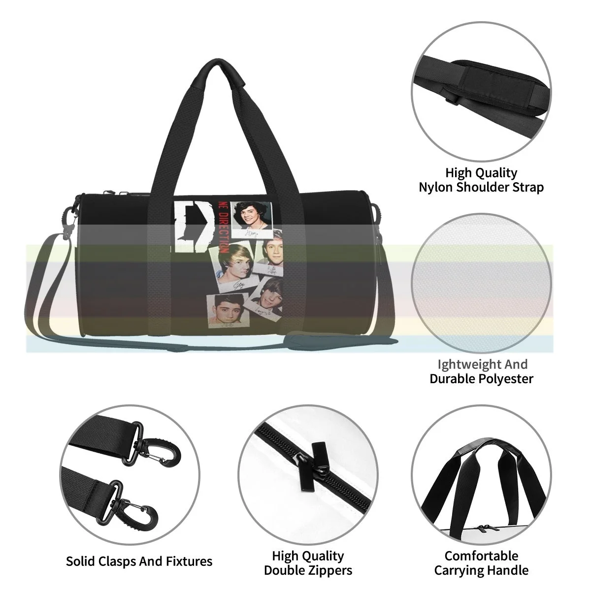 

AWDIP universal travel sports fitness shoulder bag. Nylon portable outdoor sports bag. Dry and wet separation bag