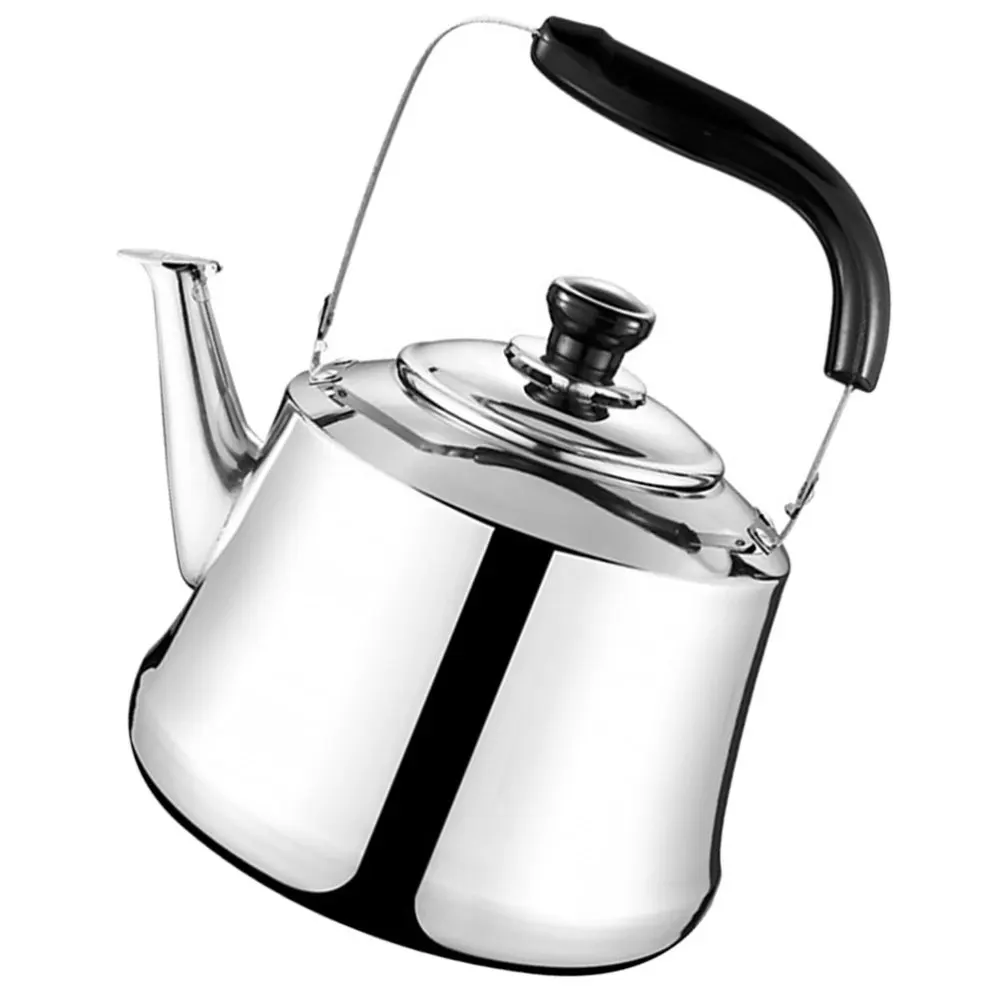 

1pc Stainless Steel Whistling Teakettle Brushed Finish Tea Pot for Home Hotel