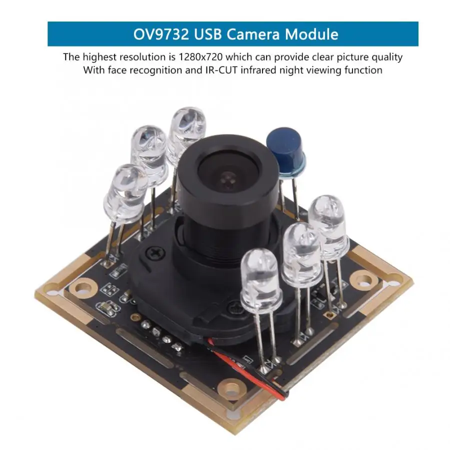 USB Camera Module Board OV9732 Chip IR-CUT Infrared Face Recognition 1280x720 30fps 72 | Инструменты