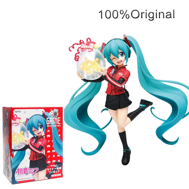Оригинальная Аниме Фигурка героя Taito Vocaloid Hatsune Miku сексуальные украшения кукла Kawai