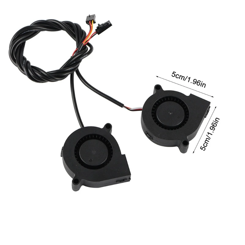 2Pcs Prusa I3 Mk3 DC 5V 2Pin Dual Ball/Sleeve Bearing Brushless Cooling Turbine Blower Fan1.97X1.97in 3D Printer Cooler - купить по