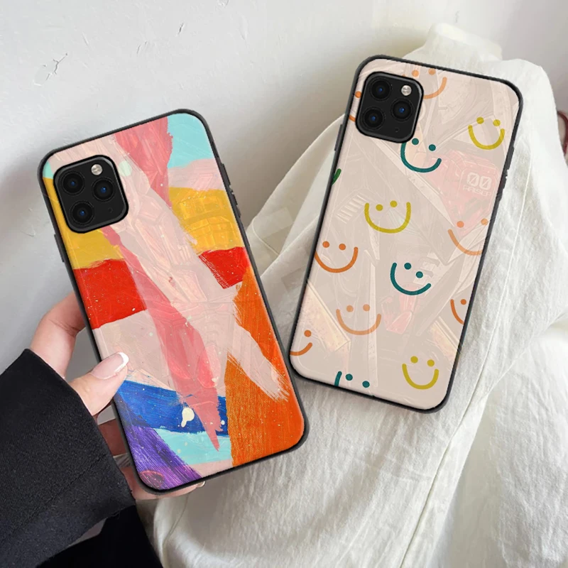 

Graffiti Color Phone Case For iPhone 6 6S 7 8 Plus 11 12 13 Pro XS MAX 12 13 Mini X XR SE 2020 Graffiti Funda Carcasa Back Cover