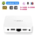 ТВ-приставка T95 на Android 2021, 4 + 64 ГБ, HDR, 10,0G, Wi-Fi, 2 + 16 Гб