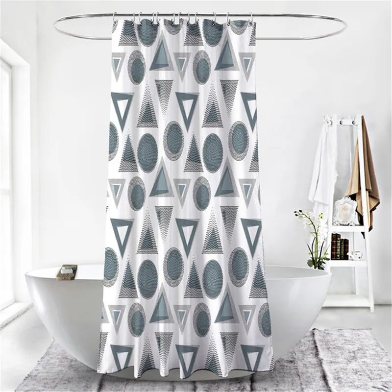 Треугольная круглая занавеска для ванной из полиэстера душа 180*180 см шторы или