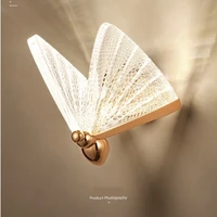 wall lamp bedroom 2021 new bedside lamp creative butterfly new luxury living room background wall hotel wall lamp