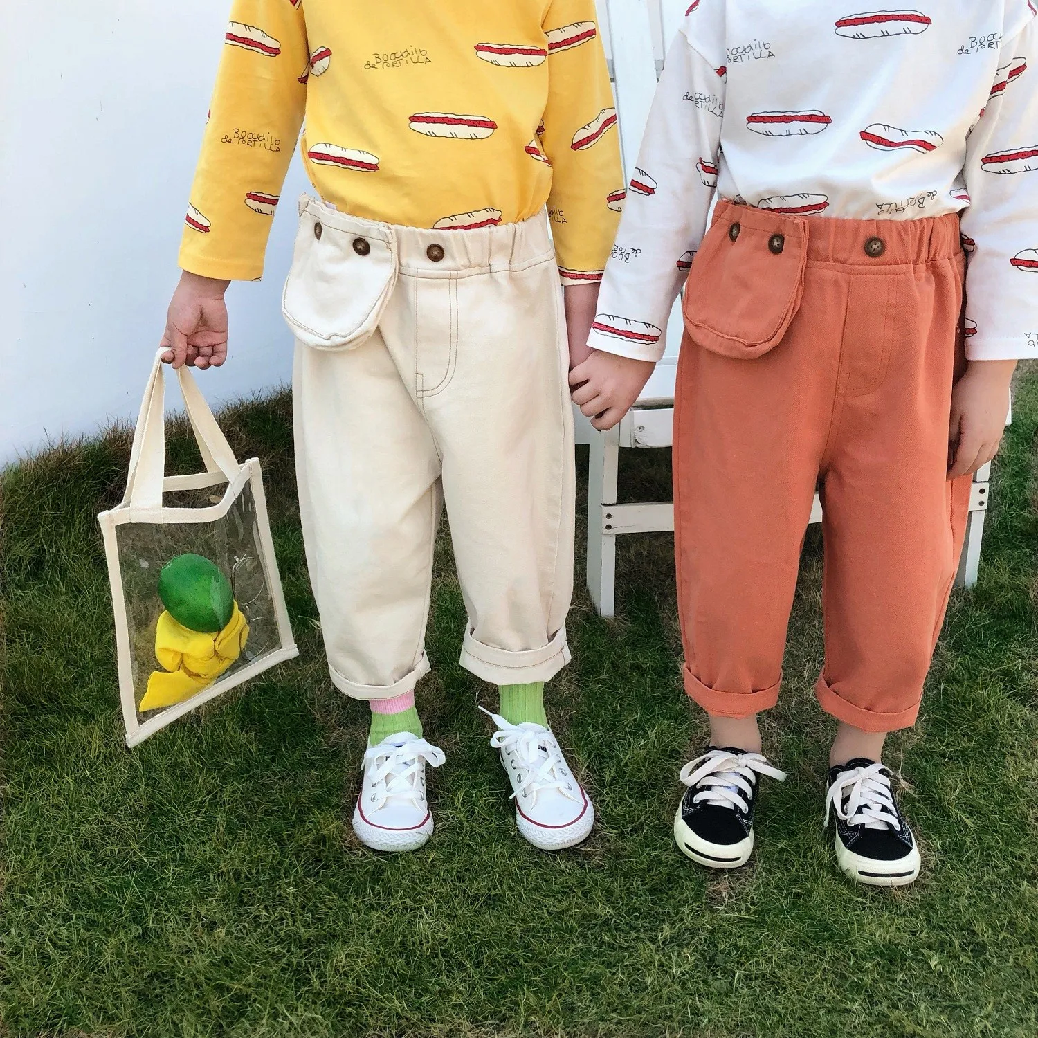 Модные брюки карго для мальчиков и девочек Сезон весна осень Детские