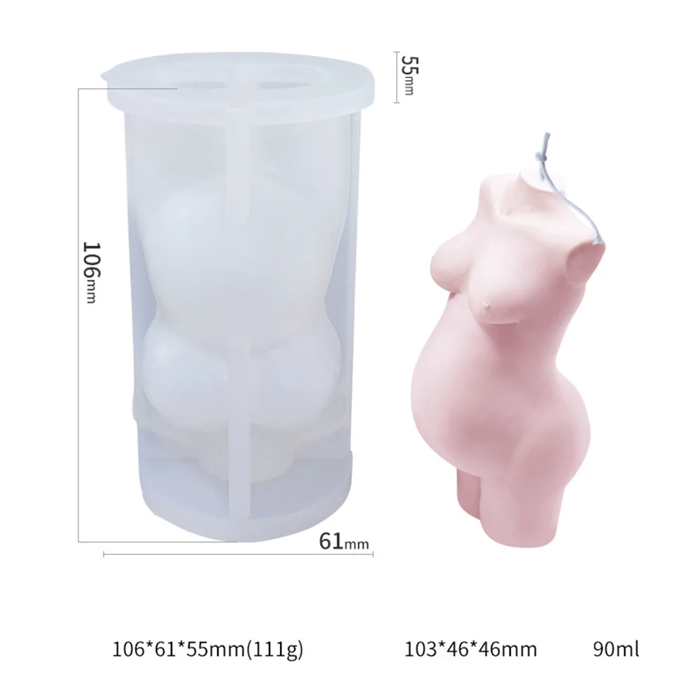 3D самодельная форма для свечей силиконовая человеческого тела мужского и