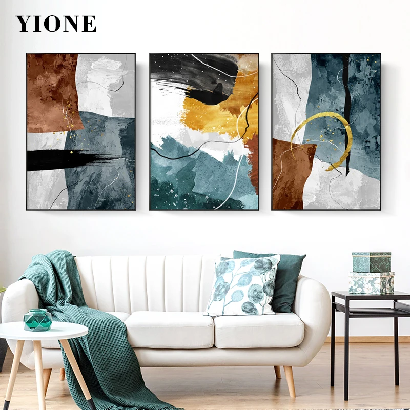 

Abstract Colorful Graffiti Canvas Paintings Modern Nordic Line Geometry Dots Art Posters and Prints Wall Picture for Livinf Room