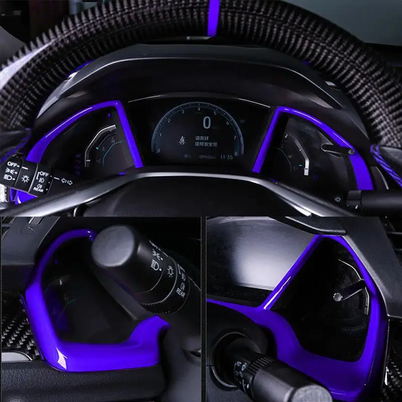 TWISTER.CK для Honda 10th Civic хэтчбек 2016-2018 красная рамка приборной панели внутренняя