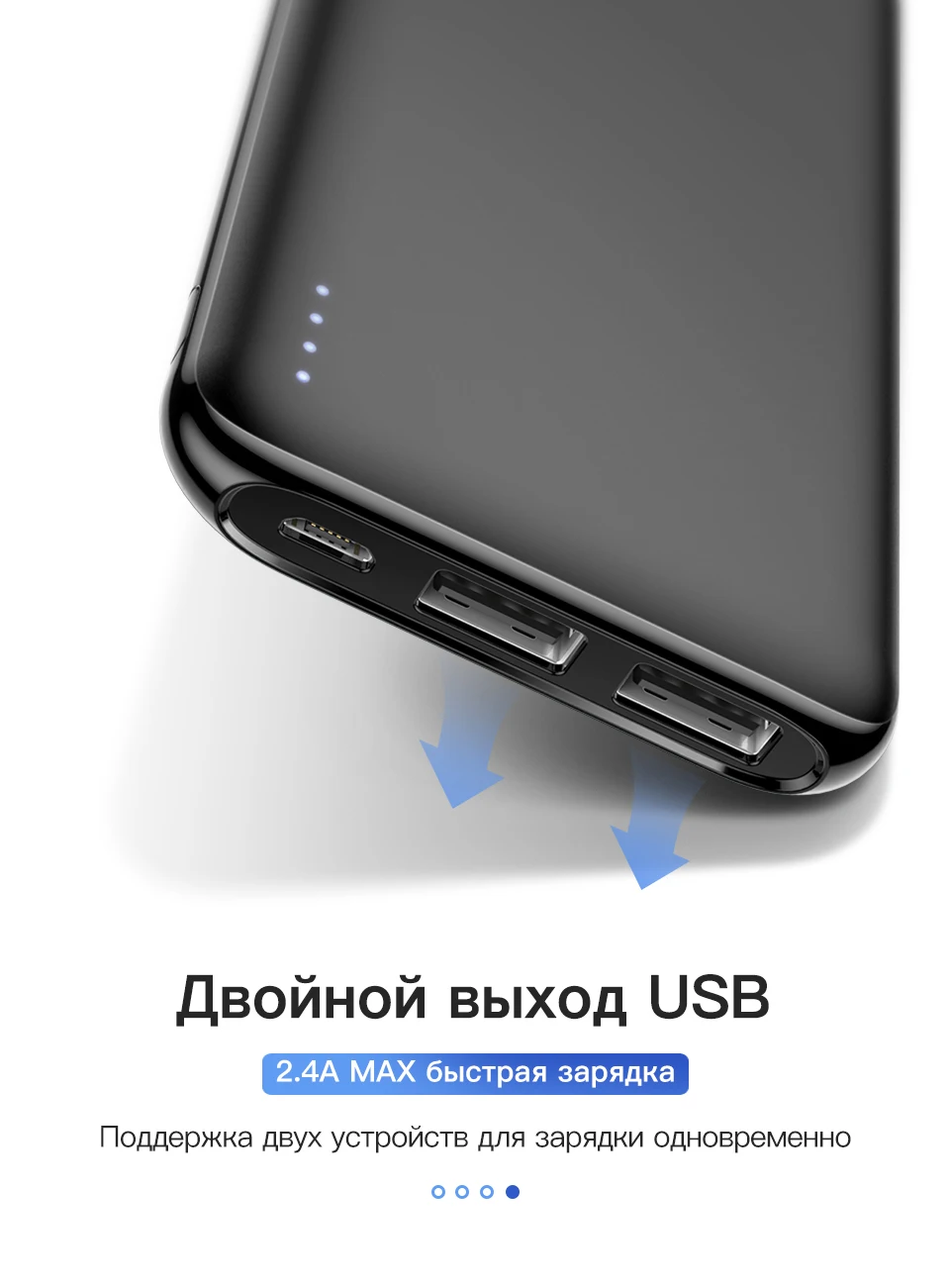KUULAA power Bank 10000 mAh power Bank Портативная зарядка Poverbank 10000 mAh USB Внешнее зарядное устройство для Xiaomi Mi 9 8 iPhone